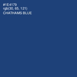 #1E4179 - Chathams Blue Color Image